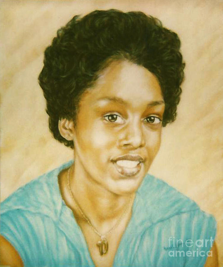 Paintings by Monica C. Stovall - Pastel Portrait Painting No. PP35 Painting by Monica C Stovall