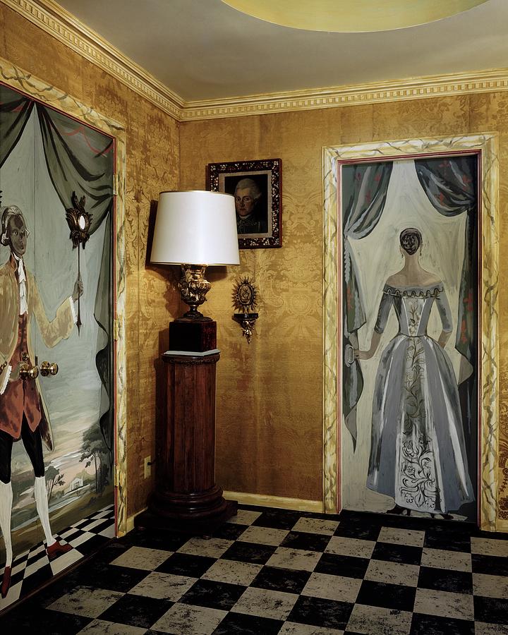 Paintings On The Walls Of Tony Duquettes House Photograph by Shirley C. Burden