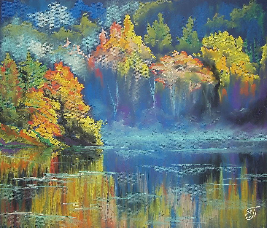 Fall Pastel - Paints flow dawn from the palette of autumn by Katerina Pyatakova