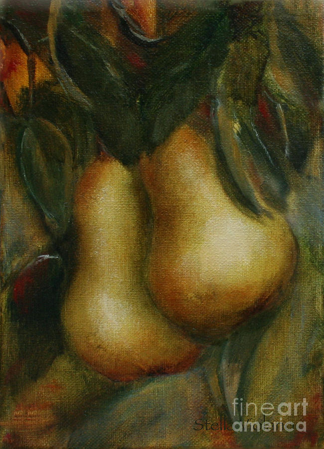 Pear Painting - Pair de Pear by Stella Violano