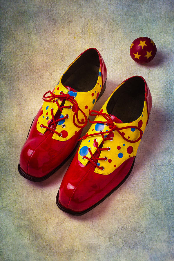 Still Life Photograph - Pair Of Clown Shoes by Garry Gay