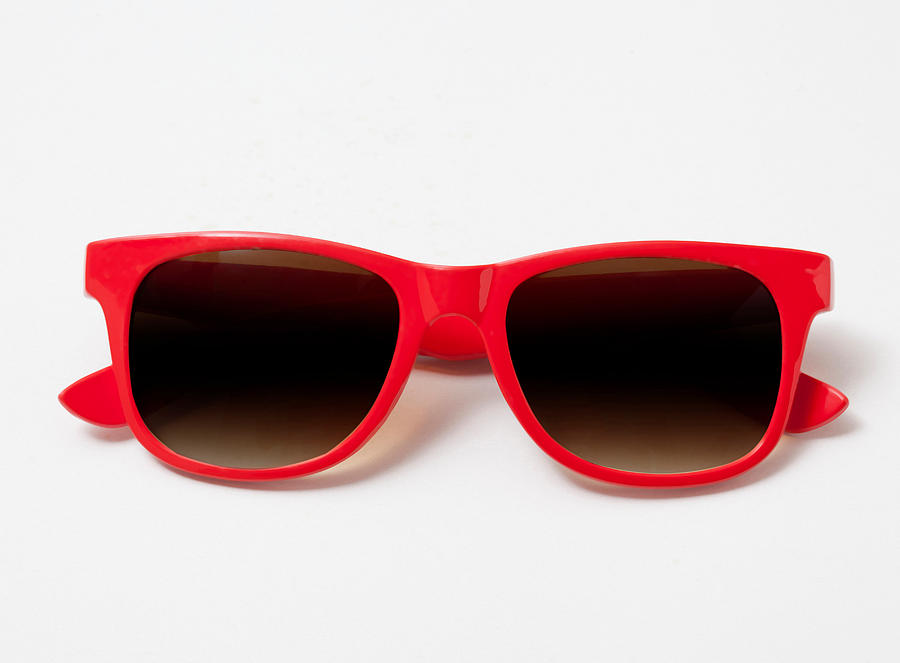 Pair of red sunglasses Photograph by Image Source