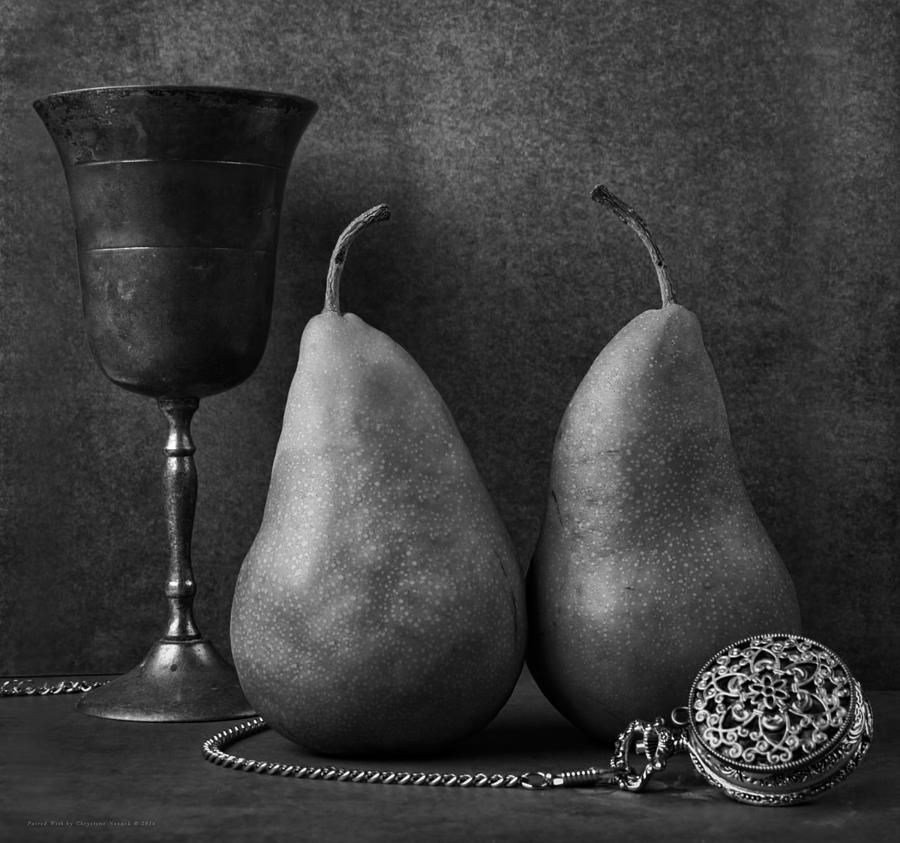 Pear Photograph - Paired With by Chrystyne Novack