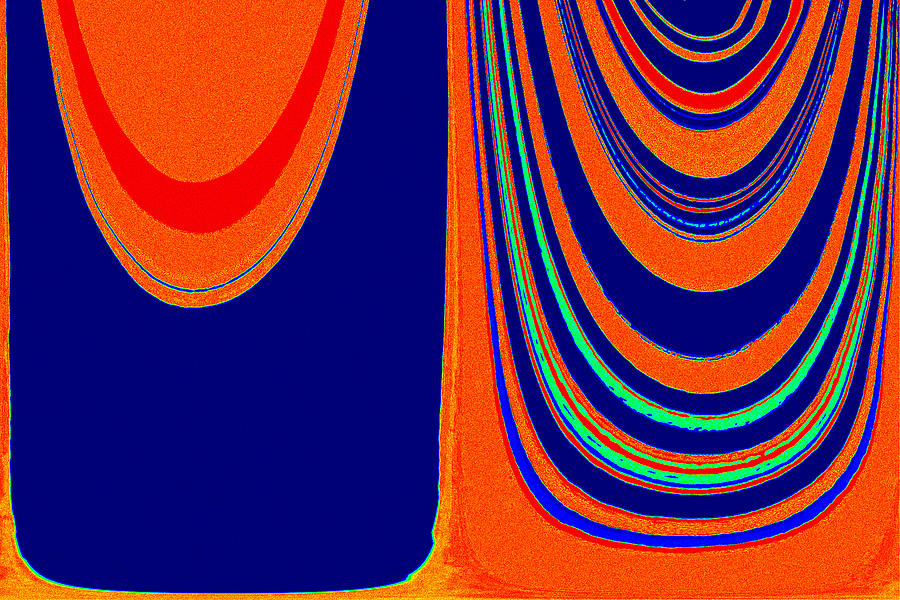 Abstract Photograph - Pairings Orange and Blue by Annie  DeMilo