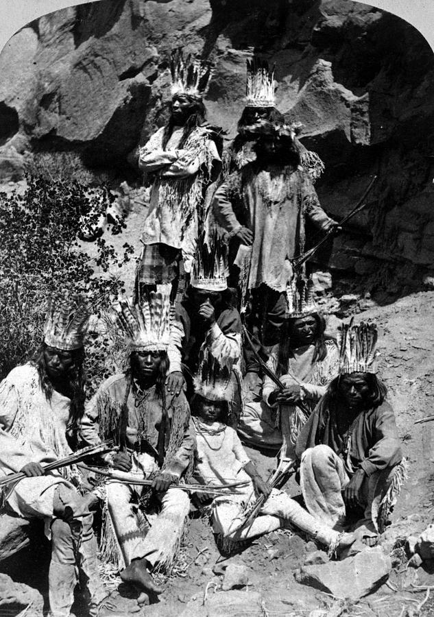 Paiute Group, C1873 Photograph by Granger - Fine Art America