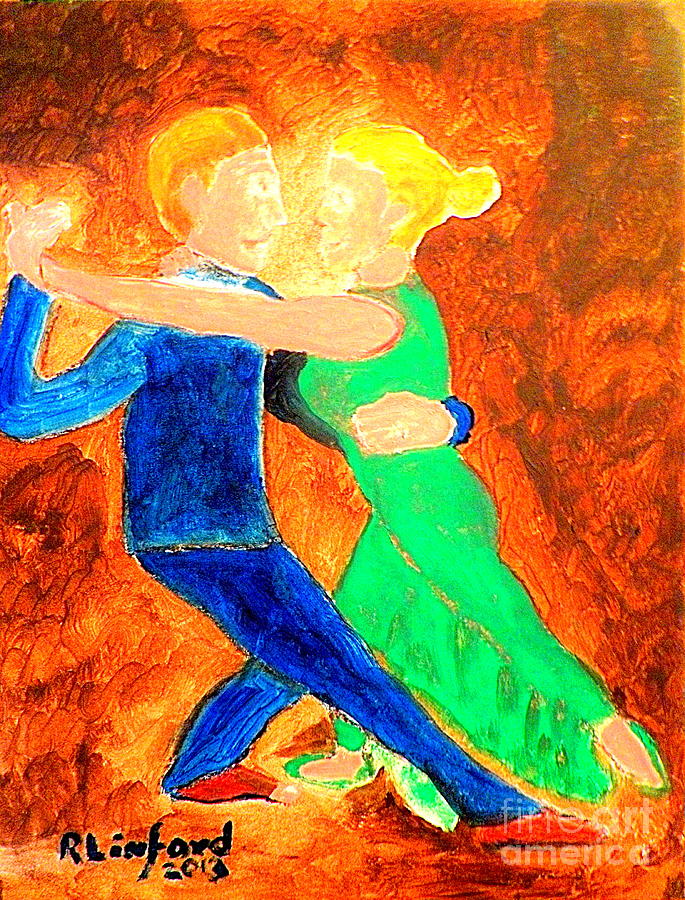 Pajama Flamenco 2 Painting by Richard W Linford