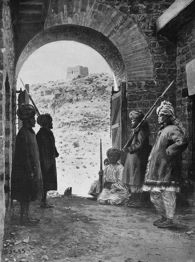 1897 Drawing - Pakistan Fort, 1897 by Granger 1897 Drawing - Pakistan Fort, 1897 by Granger