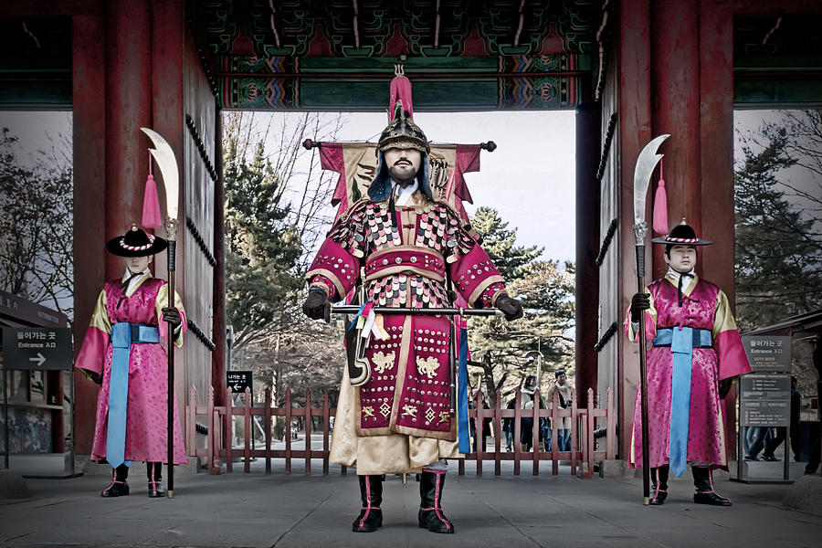 Palace Guard Seoul Korea Digital Art by Frank Lee
