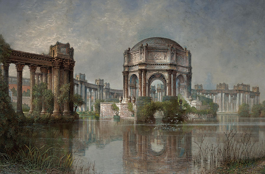 San Francisco Painting - Palace of Fine Arts and the Lagoon by Edwin Deakin