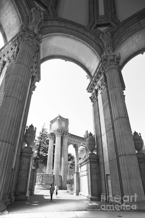Palace of Fine Arts in Black and White Photograph by Artist and Photographer Laura Wrede