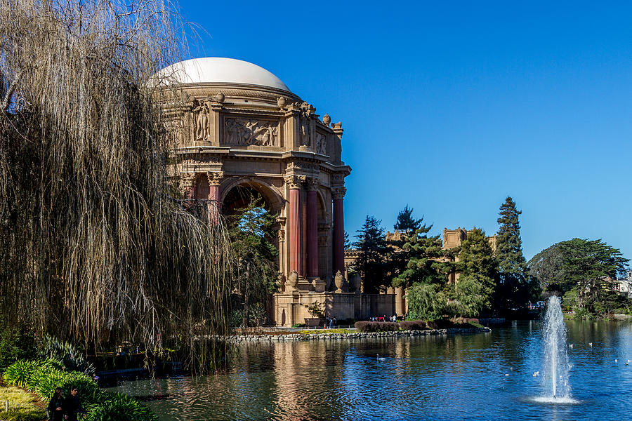 Palace Of Fine Arts In Color Photograph