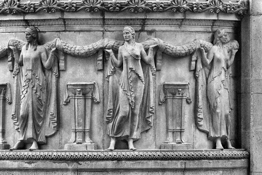 Palace of Fine Arts Theater Column Photograph by David Beebe