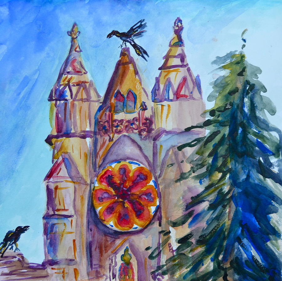 Palace of the Pine Painting by Beverley Harper Tinsley