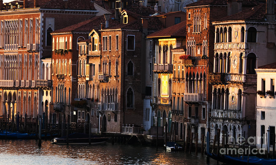 Palaces on the Grand Canal - Venice Photograph by Matteo Colombo