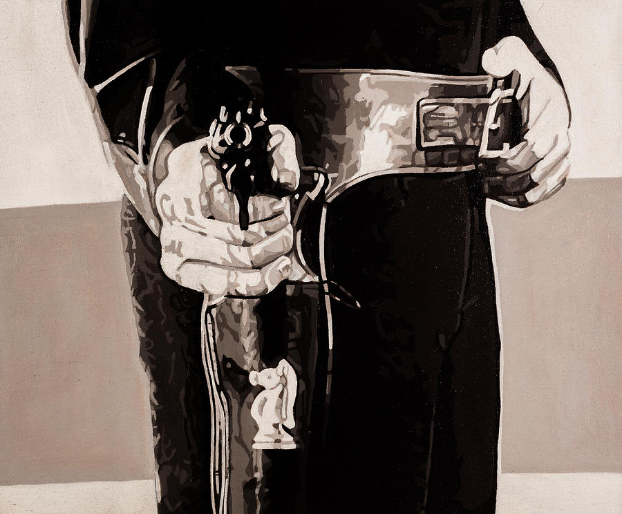 Have Gun Will Travel Painting - Paladin Number 1 by Joe Ciccarone Have Gun Will Travel Painting - Paladin Number 1 by Joe Ciccarone