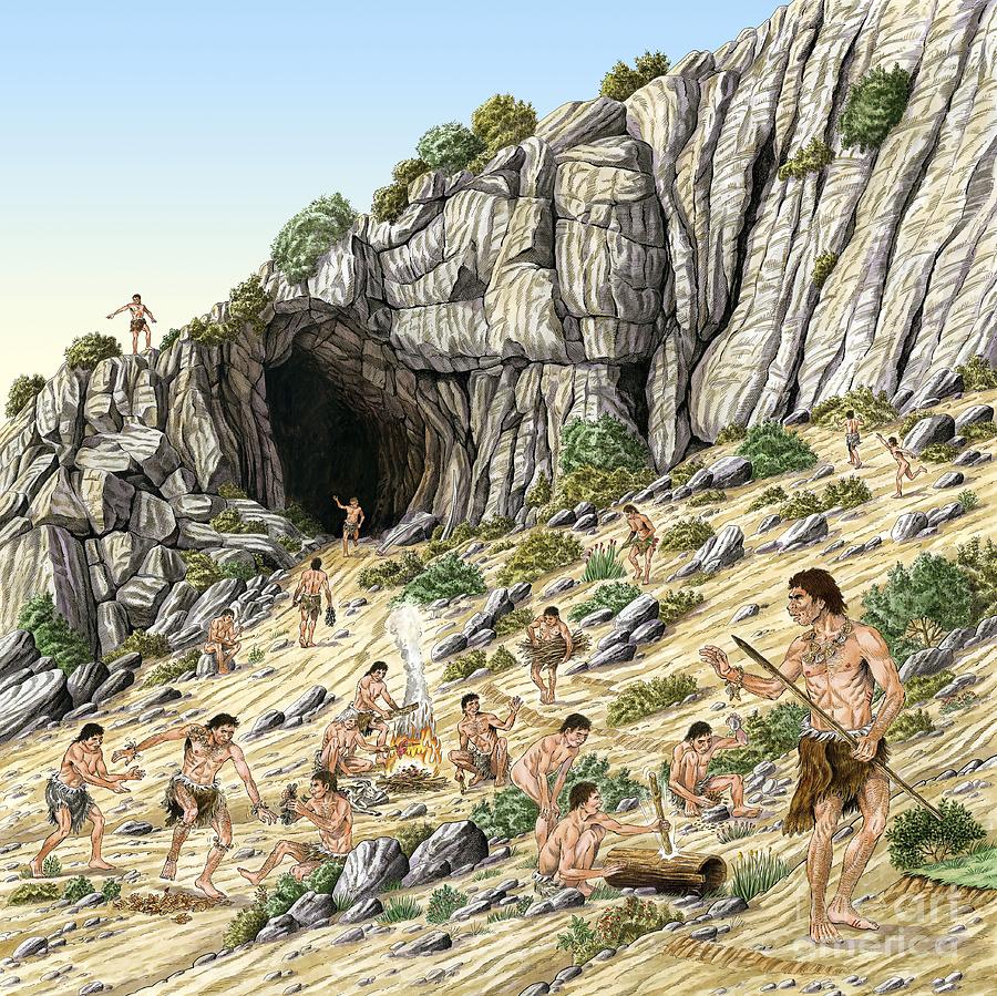 Palaeolithic Human Culture, Artwork Photograph By Luis Montanya/marta ...