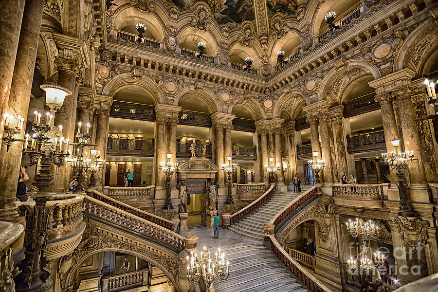 Paris Photograph - Palais Garnier Opera House by Rhonda Krause