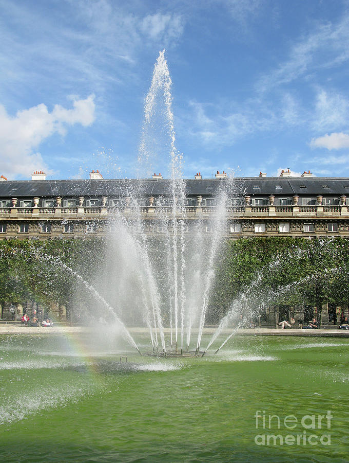 Palais Royal Fountain Photograph by Ann Horn