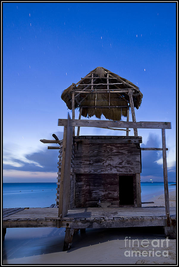 Sunset Photograph - Palapa Nocturna by Agus Aldalur