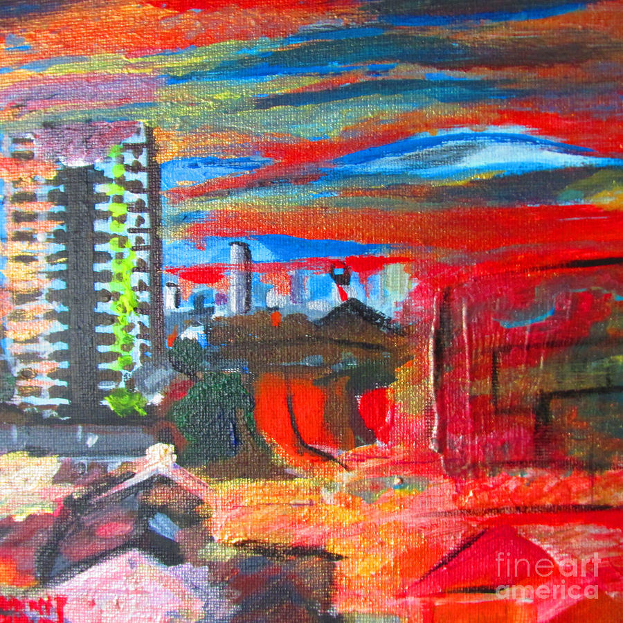 Plaistow Painting - Palava Nights At Victoria Point - Plaistow London by Mudiama Kammoh Plaistow Painting - Palava Nights At Victoria Point - Plaistow London by Mudiama Kammoh