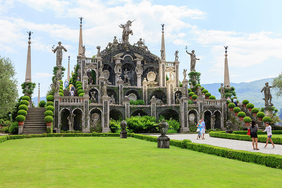 Palazzo Italian Garden Isola Bella Photograph by Tom Norring