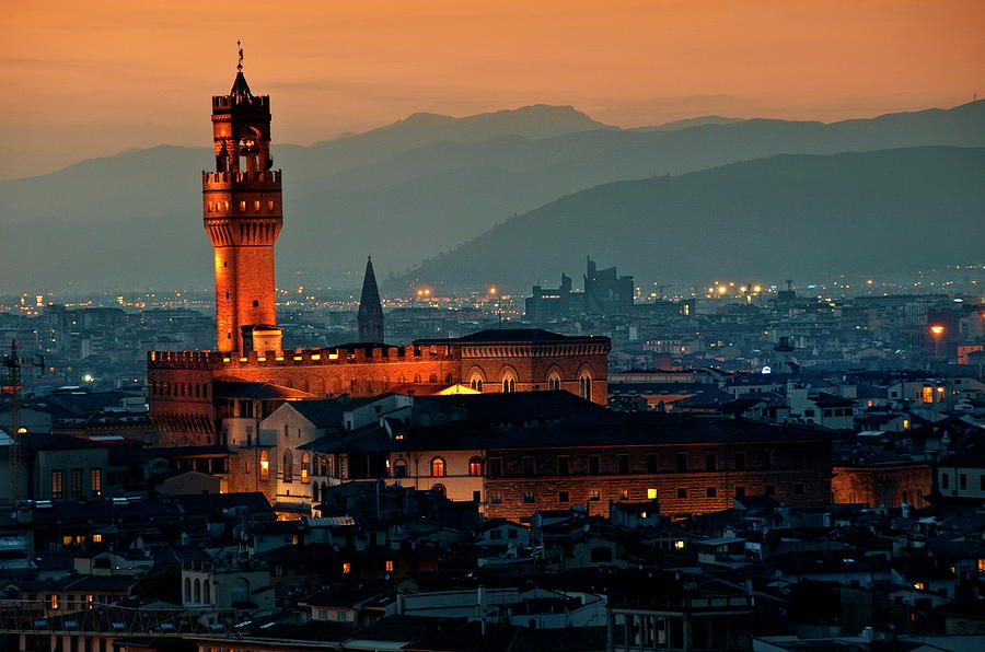 Palazzo Vecchio At Dusk Photograph by Photo Art By Mandy