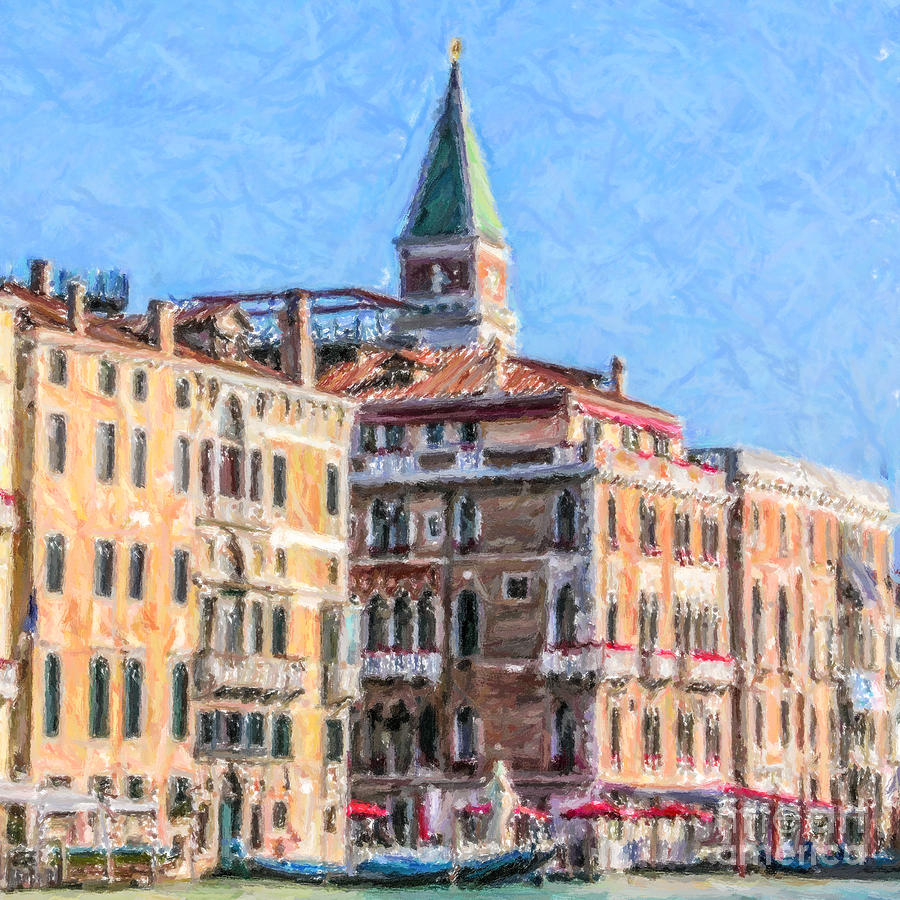 Palazzo Venice Digital Art by Liz Leyden