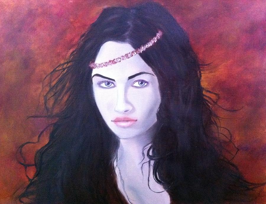 Fantasy Painting - Pale Beauty by Canvas Dreams