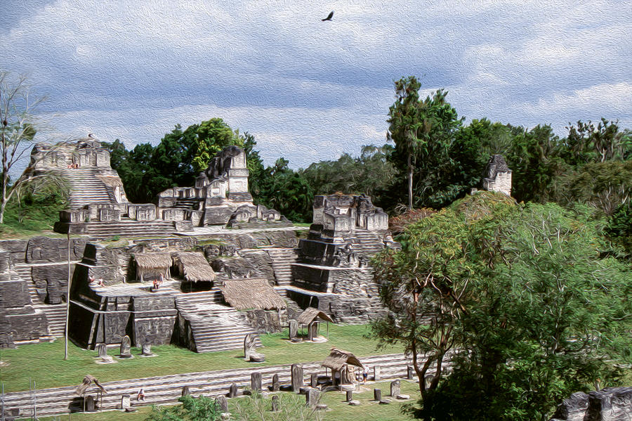 Palenque ruins Digital Art by Roy Pedersen