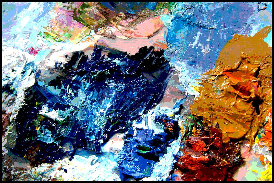 Palette Abstraction #15 Painting by John Lautermilch
