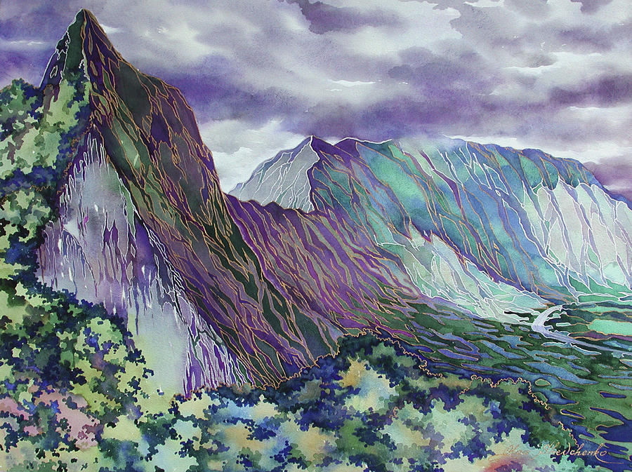 Mountain Painting - Pali by Olga Shevchenko