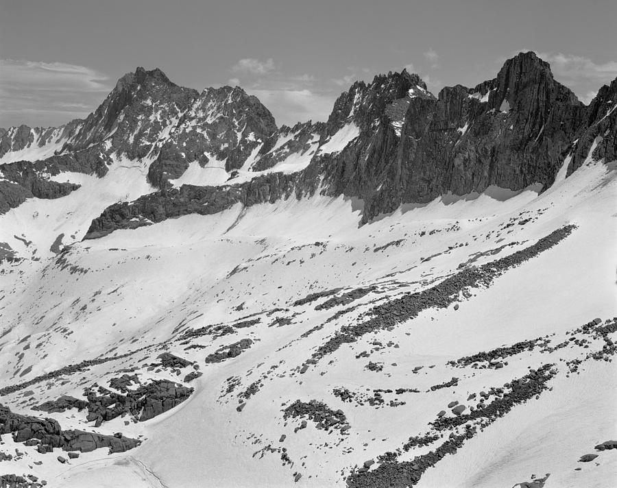 406429-Palisade Peaks seen from Glacier Notch Photograph by Ed  Cooper Photography