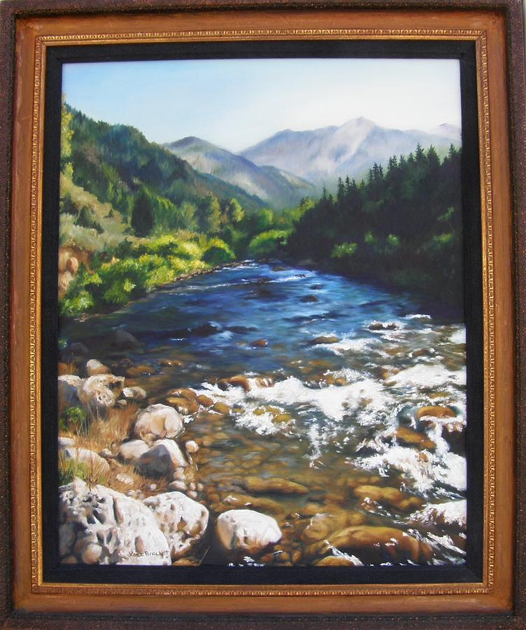 Palisades Creek FRAMED Painting by Lori Brackett
