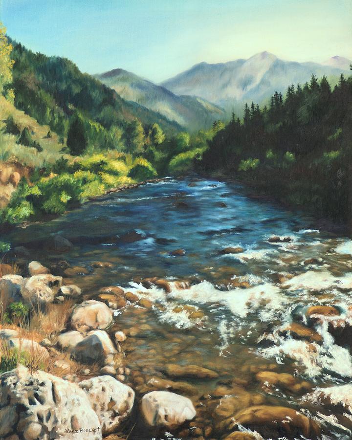 Palisades Creek  Painting by Lori Brackett