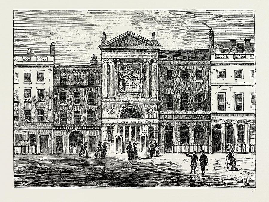 Pall Mall, The Shakespeare Gallery, London Drawing by Litz Collection ...