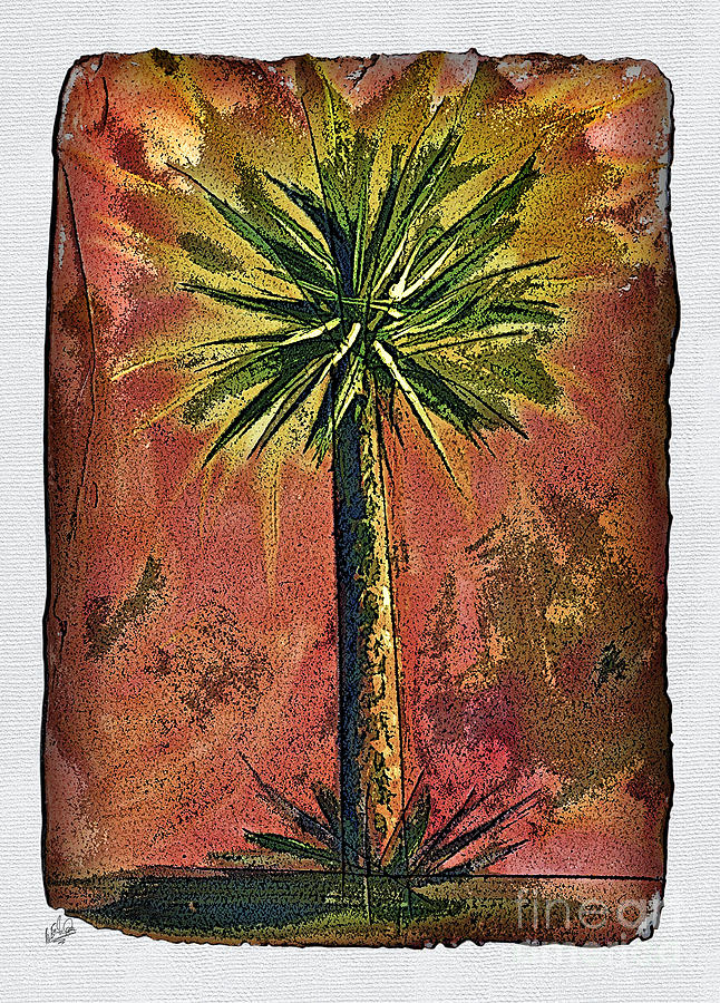 Palm 3 Painting by Walt Foegelle