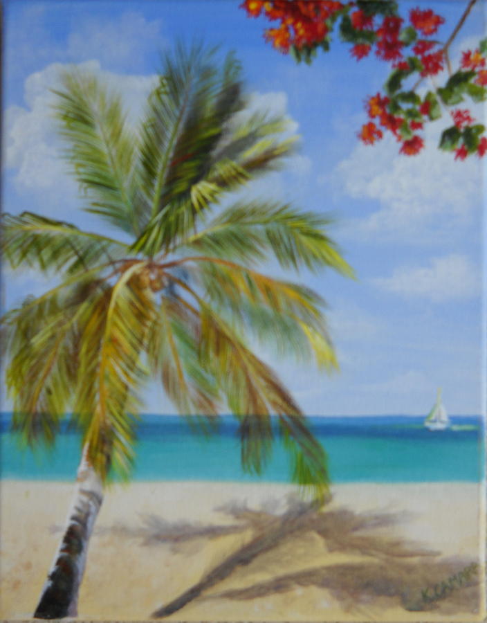 Palm Beach Painting by Kathie Camara