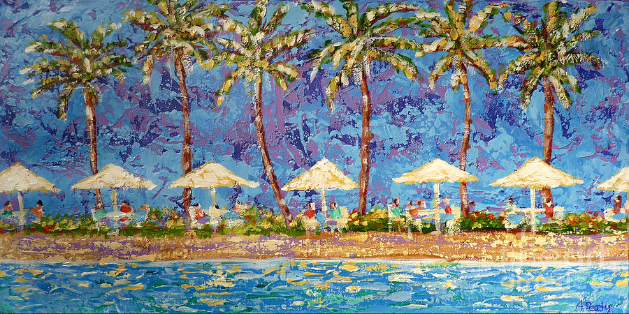 Palm Beach Life Painting by Audrey Peaty
