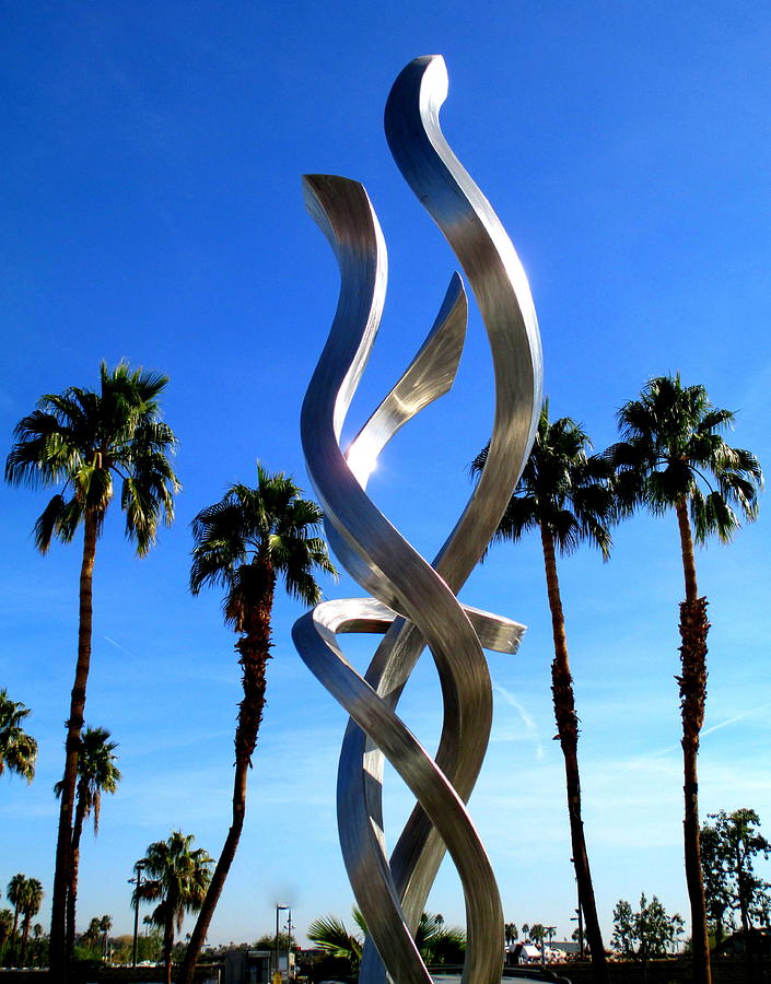 Palm Desert Sculpture Photograph by Randall Weidner