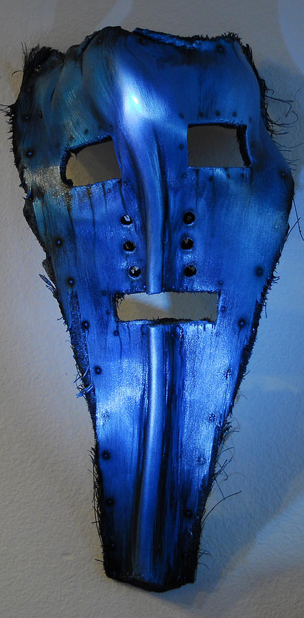 Palm Frond Metalic Blue Mixed Media by Craig Incardone