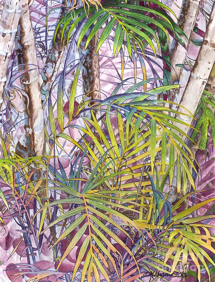 Palm Grove Painting by DK Nagano