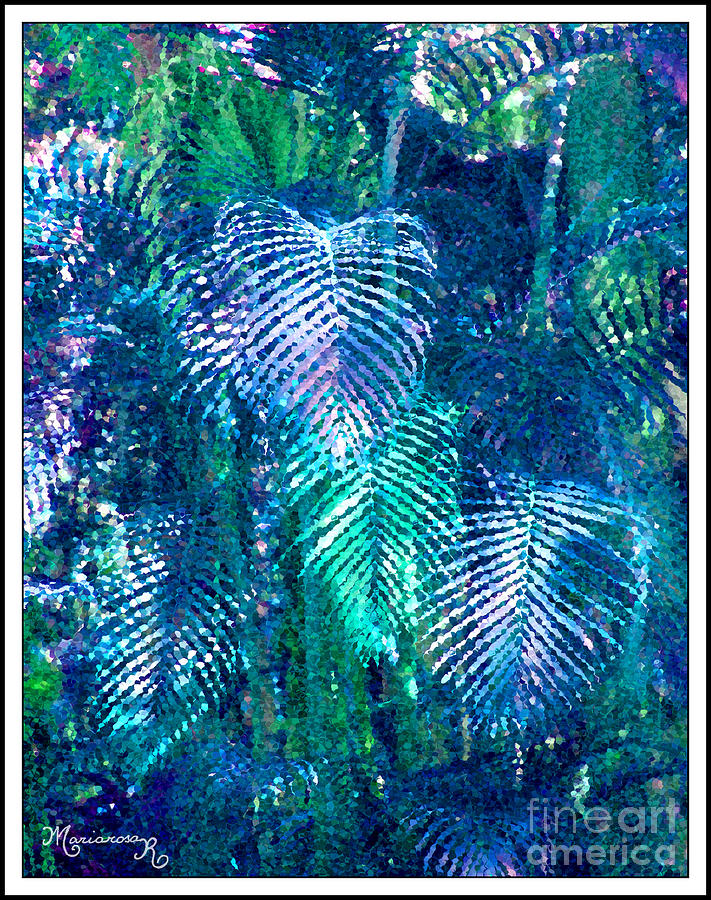 Palm Leaves Digital Art by Mariarosa Rockefeller
