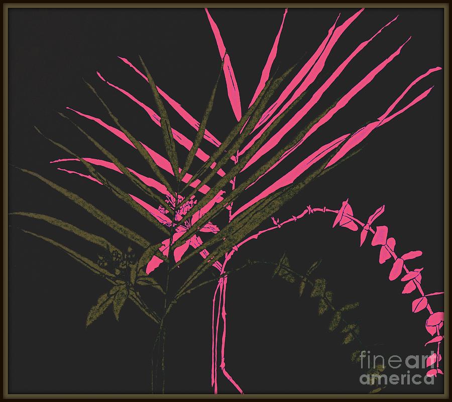 Nature Painting - Palm Sprigs Mod by Beth Saffer