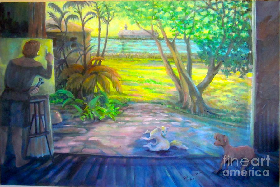 Paradise Painting - Palm Springs FL My Home by Shirl Solomon