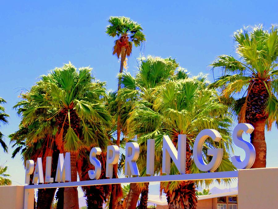 Palm Springs Gateway Visitor Center Painting by Randall Weidner