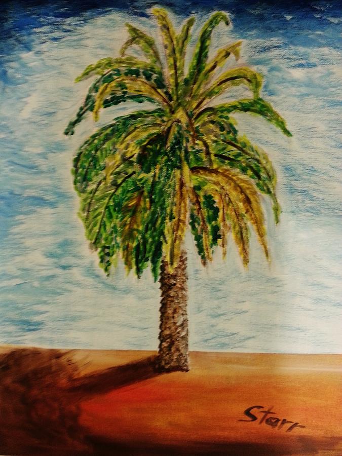 Palm Tree Painting by Irving Starr