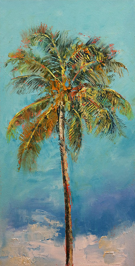 Palm Tree Painting by Michael Creese