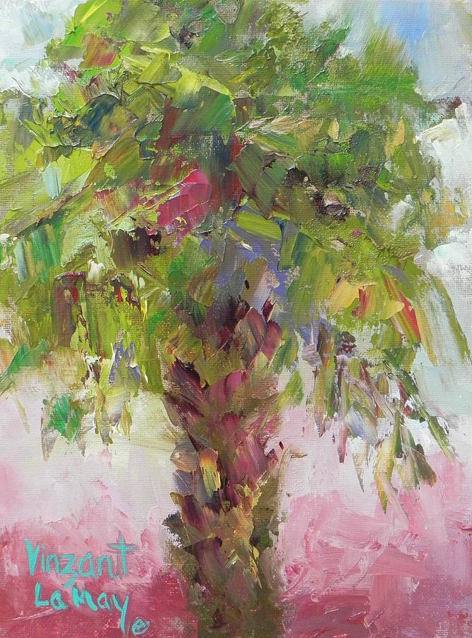 Palm Tree Painting by Nancy LaMay