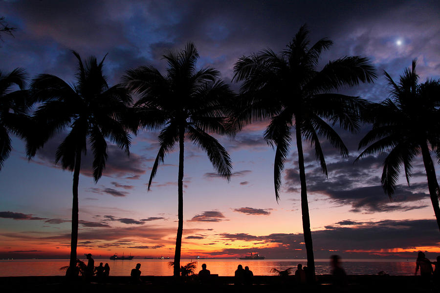 Palm Trees Against Sky At Sunset Photograph by Per-Andre Hoffmann ...