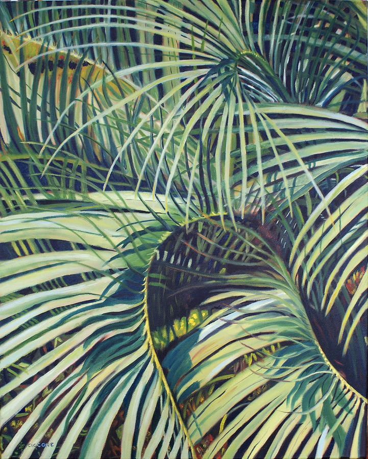 Palmetto Patterns Painting by Jill Ciccone Pike